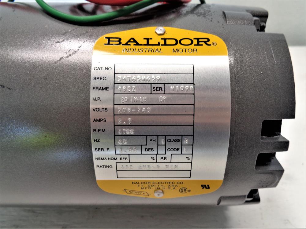 Baldor 20 in-lb Industrial Motor #34T65W659